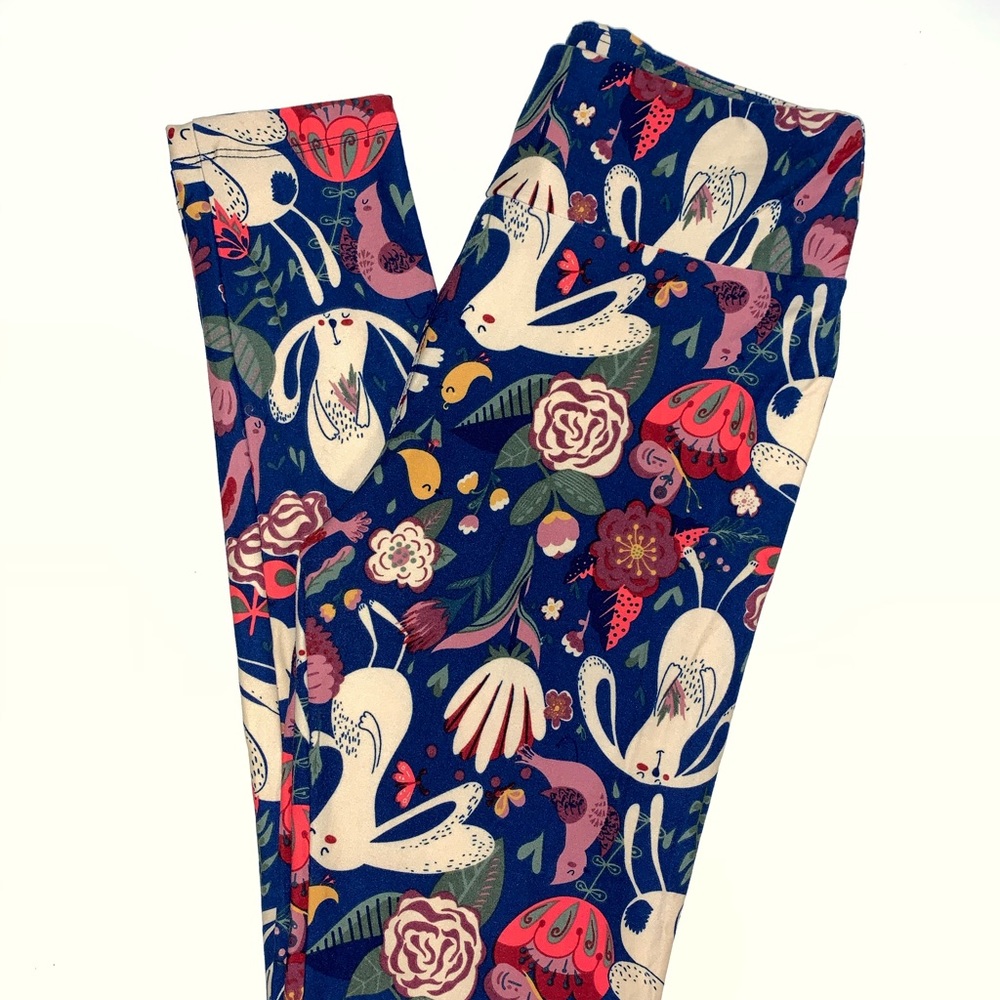 Lularoe Easter OS bunny leggings